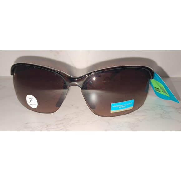 Adrienne Vittadini Sport Brown Unisex Sunglasses - NEW - Picture 1 of 7